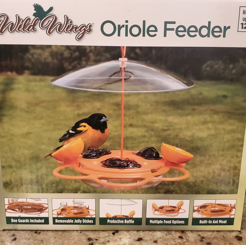 NIB Wild Wings‎ All-in-One Oriole Buffet Bird Feeder